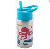 Stephen Joseph Stainless Steel Water Bottles with Flip Top Lid