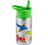 Stephen Joseph Stainless Steel Water Bottles with Flip Top Lid