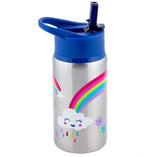 Stephen Joseph Stainless Steel Water Bottles with Flip Top Lid