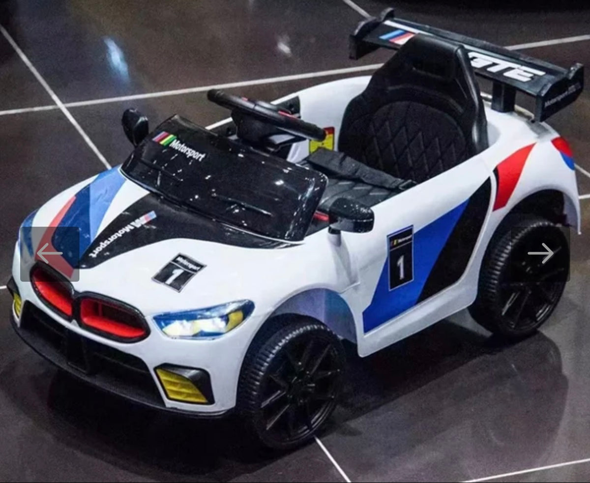 BMW M8 styled kids electric ride on car – The Cuddler