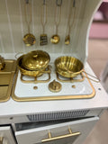 Luxury Play Kitchen - White and Gold