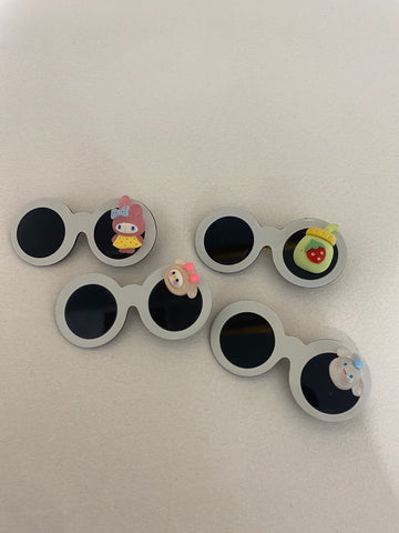 Sunglasses hair slides