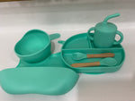 Silicone feeding plate 6 piece set