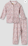 Giggles girls pink floral prima cotton pj