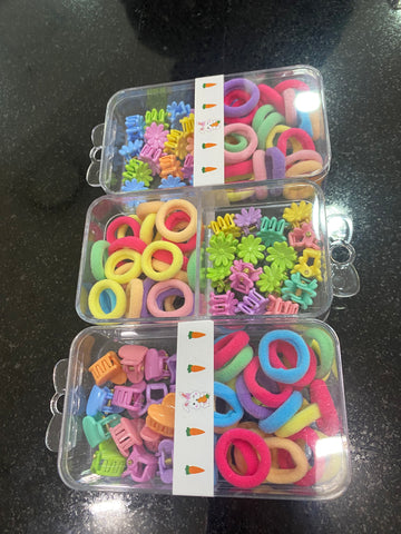 Hair band and clip set large