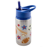 Stephen Joseph Stainless Steel Water Bottles with Flip Top Lid