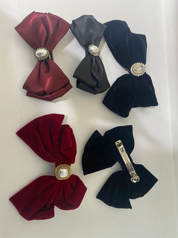 Couture hair clip bow