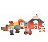 Wooden farm blocks 50 piece