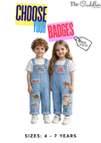 DENIM DUNGAREE LIGHT WASH SIZE 4 years - 7 years