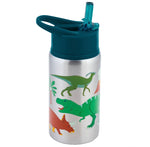 Stephen Joseph Stainless Steel Water Bottles with Flip Top Lid
