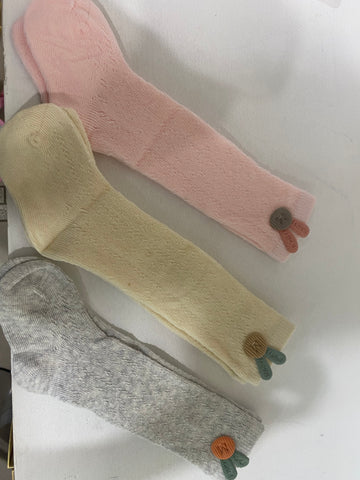 Fashion socks with bunny detail