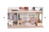 Bella Wooden dollhouse and accessories - double story