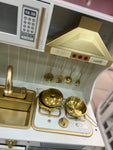 Luxury Play Kitchen - White and Gold