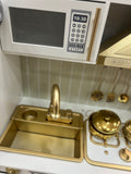Luxury Play Kitchen - White and Gold