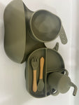 Silicone feeding plate 6 piece set
