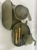Silicone feeding plate 6 piece set