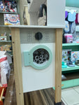 Wooden kitchen and laundry unit