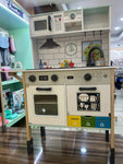 Wooden kitchen and laundry unit