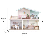 Bella Wooden dollhouse and accessories - double story