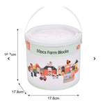 Wooden farm blocks 50 piece