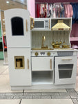 Luxury Play Kitchen - White and Gold