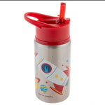 Stephen Joseph Stainless Steel Water Bottles with Flip Top Lid