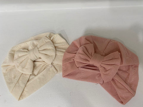 Girls turban bow hat