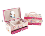Floss and rock musical jewellery box with pearl handle