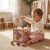 Birch and bloom 5 in 1 wooden activity cube