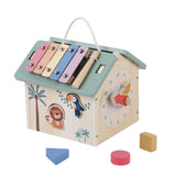 Birch & bloom wooden 6 in 1 activity house