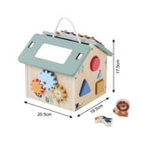 Birch & bloom wooden 6 in 1 activity house