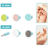 Baby Nail Trimmer Electric File Set with Light Replacement Heads