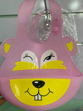 Silicone feeding bib with catcher