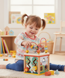 Wooden Activity cube - farm large
