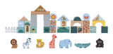 Wooden zoo blocks 36 piece
