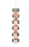 Wooden farm animals stacking train