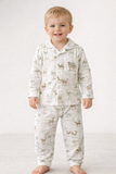 Juniors boys desert prince camel print 2 piece pj set