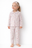 Giggles girls pink floral prima cotton pj