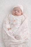 Juniors desert princess pink camel baby receiving blanket