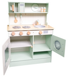Vintage wooden kitchen and laundry machine - Sage