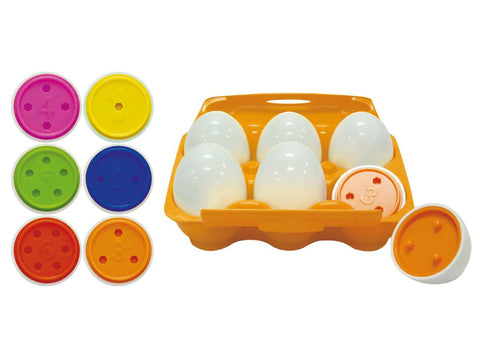 PETERKIN Matching Numbers & Colours Game Eggster - 6 Eggs