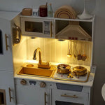 Luxury Play Kitchen - White and Gold