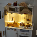 Luxury Play Kitchen - White and Gold