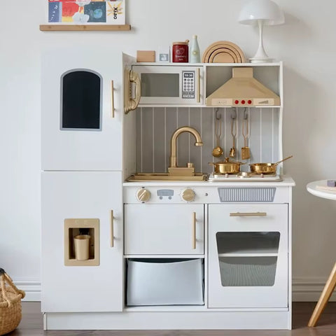 Luxury Play Kitchen - White and Gold