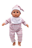 Dollsworld Talking Baby Babble Doll 38cm (15") with Accessories
