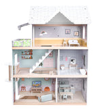 Zookabee 3 Storey Wooden Doll House - Furnished