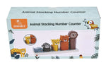 Zookabee Wooden animal Number Stacking Blocks