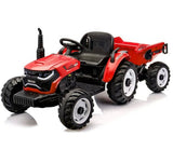PowerFarm XL 12V Kids electric ride on Tractor with Auto Tipping Trailer