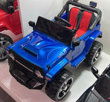 NEW Jeep Wrangler Renegade  styled kids electric ride on car (Rubber Tyres, Metallic Painted)