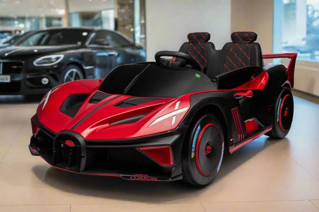 Bugatti Bolide Styled kids electric ride on DRIFT car 24 VOLT 2 Seate The Cuddler